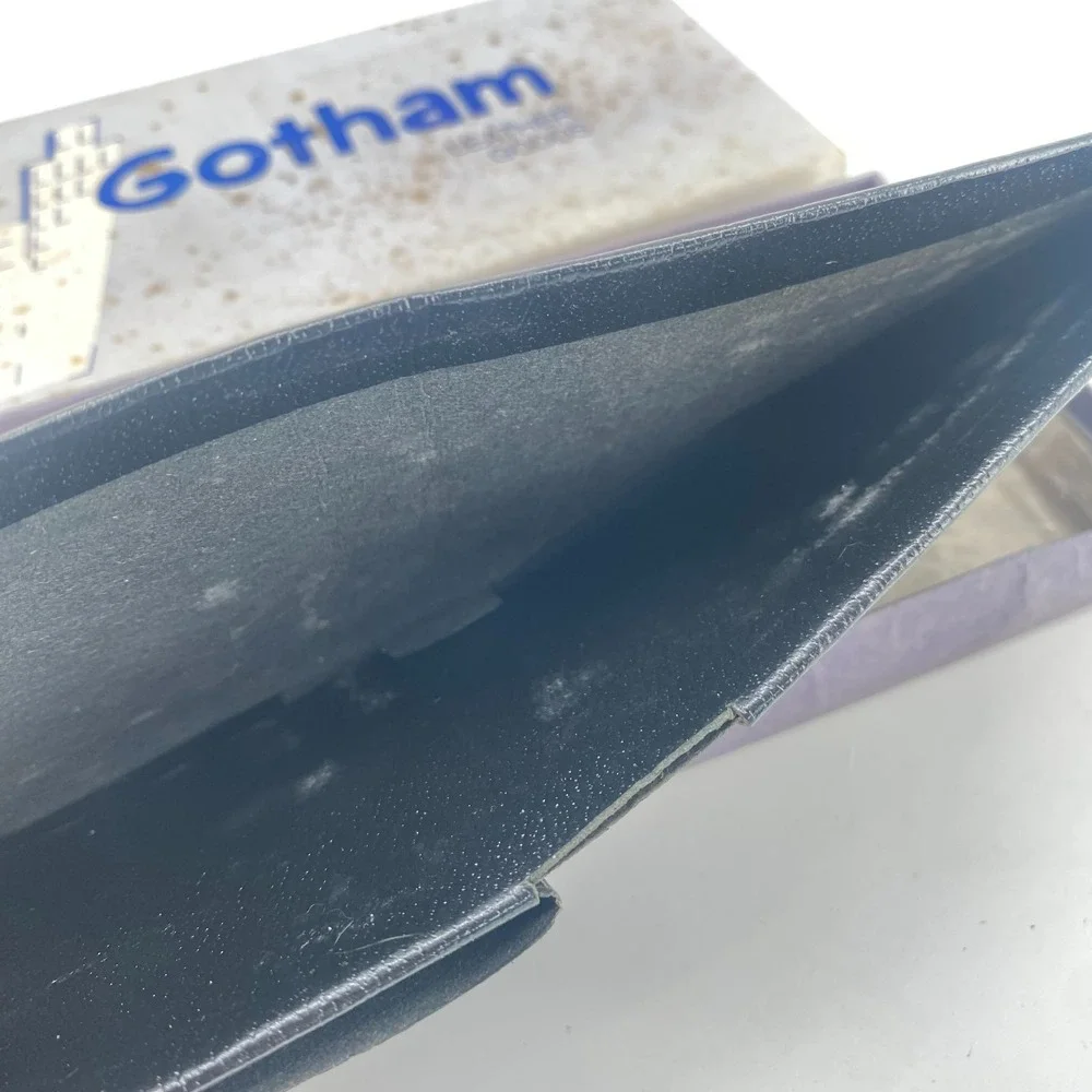 Vintage Leather Wallets Set of 2 Gotham Leather Goods Bifold Mexico Brown Black